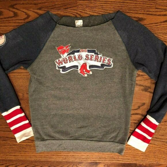 Boston Red Sox 2013 World Series Thornton #38 Tiny Turnip Bling Sweatshirt M - Picture 1 of 5